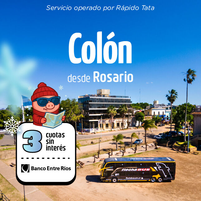 pasajes a Colón desde Rosario